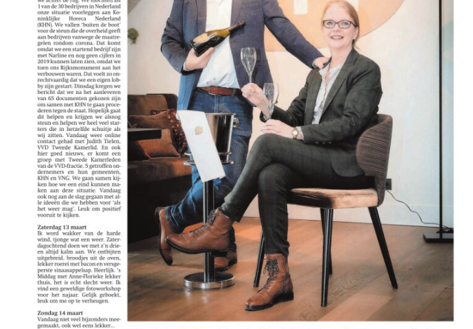 Henriëtte Waaijenberg schrijft een week lang een dagboek in de Hoogeveensche Courant.