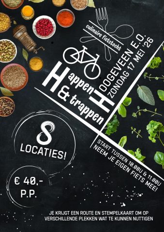 Narline Happen & Trappen Zuidwolde Drenthe culinaire fietstocht