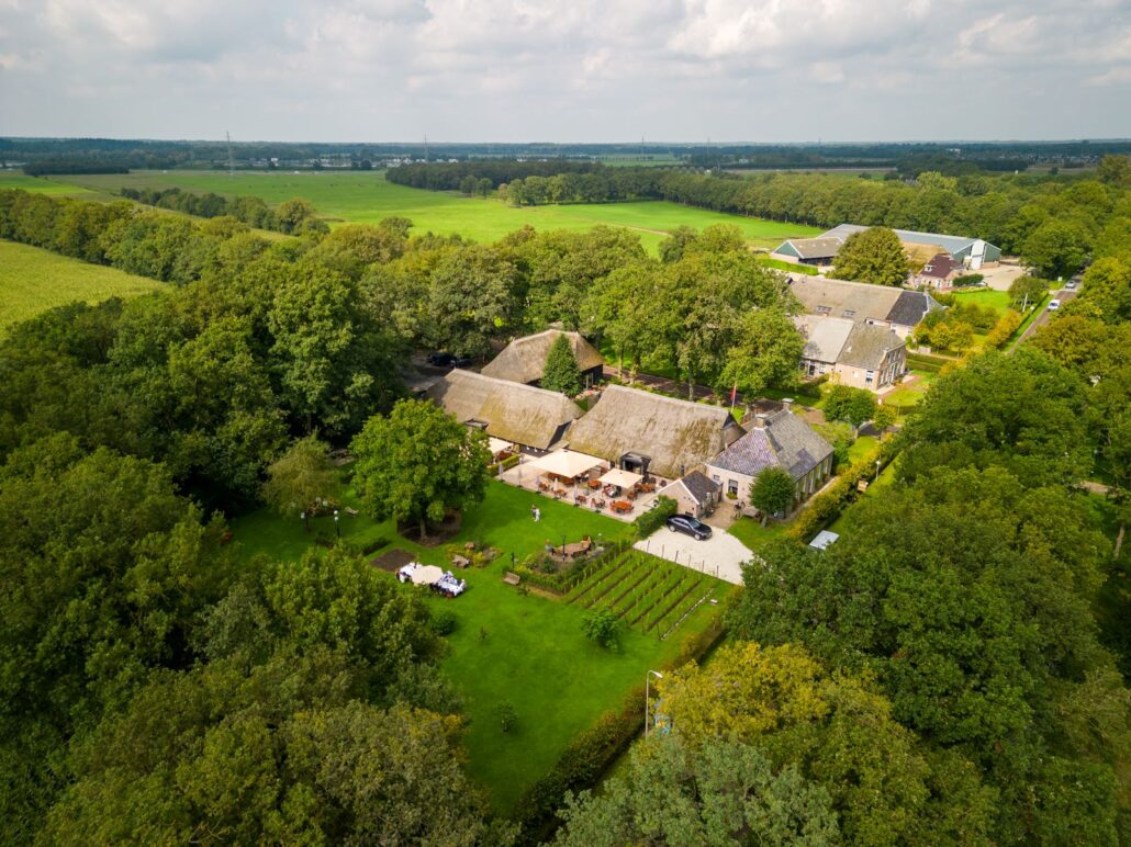 Restaurant Narline drone bovenaf Zuidwolde Drenthe